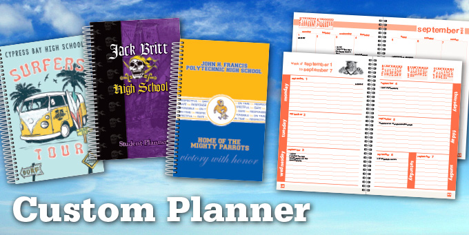 custom student planner
